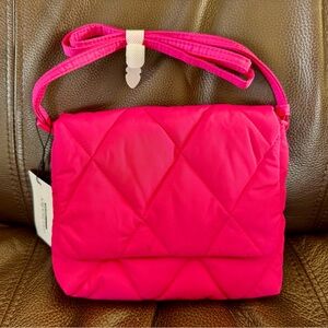 New Vera Bradley Peacock Pink Ultralight Small Flap Hipster Bag